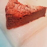 材料2個で作る、チョコレートケーキ